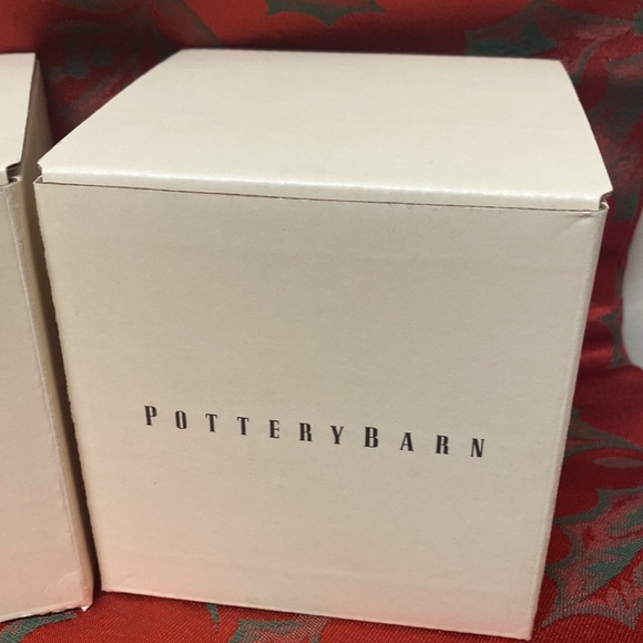 Pottery Barn Silver Flat Oak Leaf Ornament Set of 2 With 2 Boxes Gift Set - Picture 5 of 5